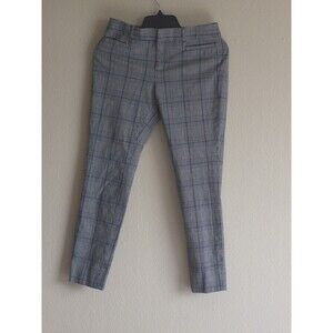 Banana Republic Sloan Ankle Pants Glen Plaid Blue Lines Women S